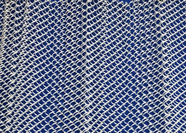 Cascade Coil Metal Fly Curtains Size Customized With Aluminum Alloy Material